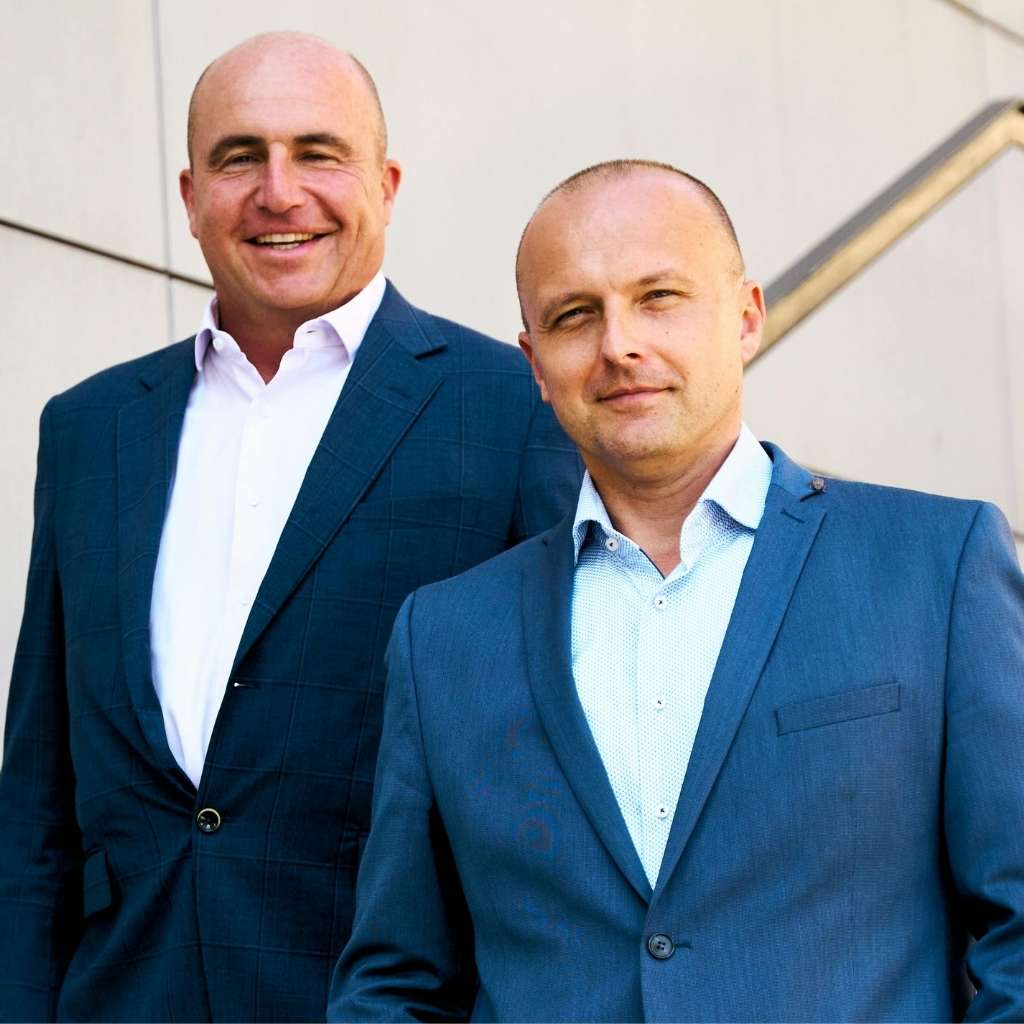 picture of two employee at insurance company