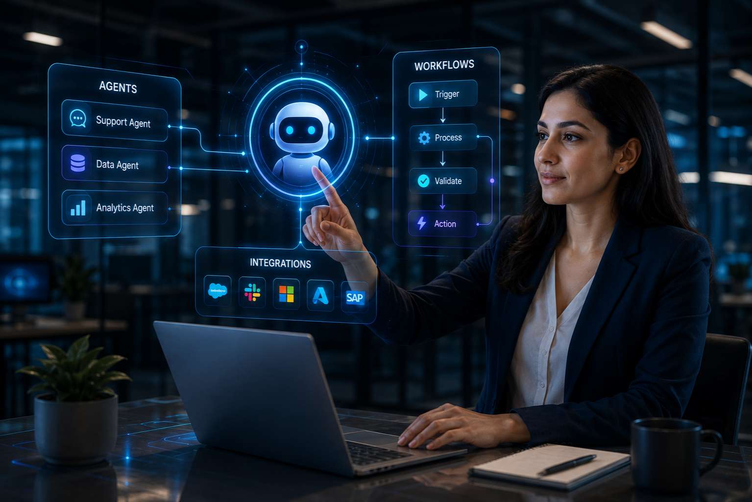 Autonomous agent depiction